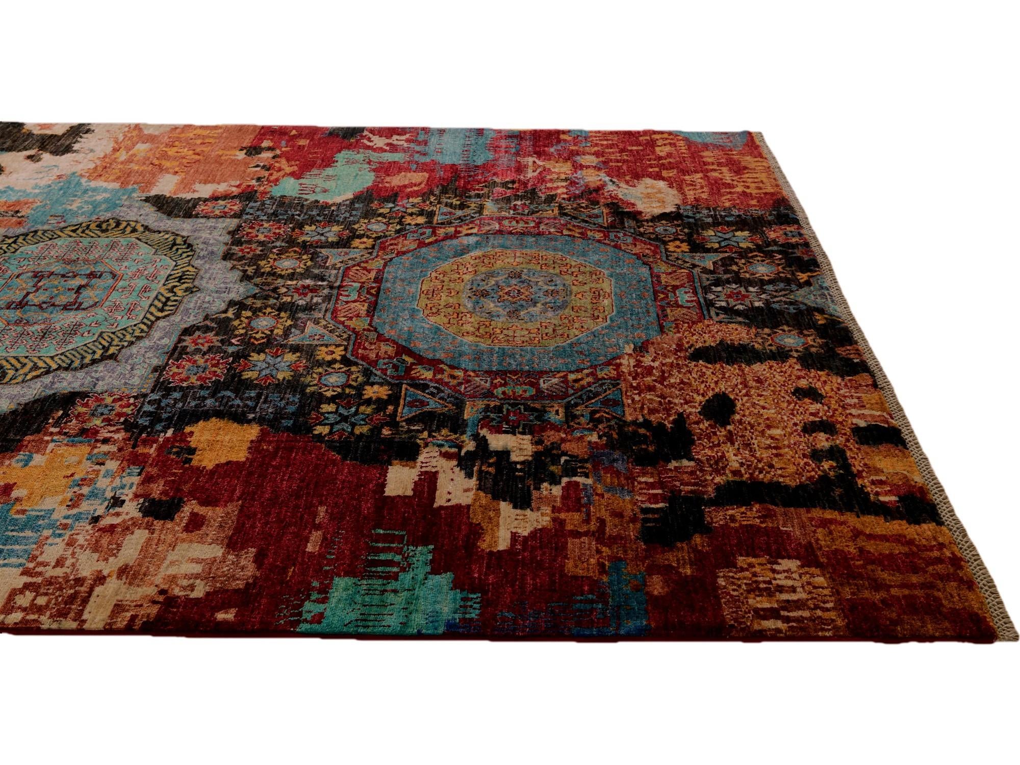 6' 8 x 9' 9 Hand Knotted Mamluk Ziegler Rug