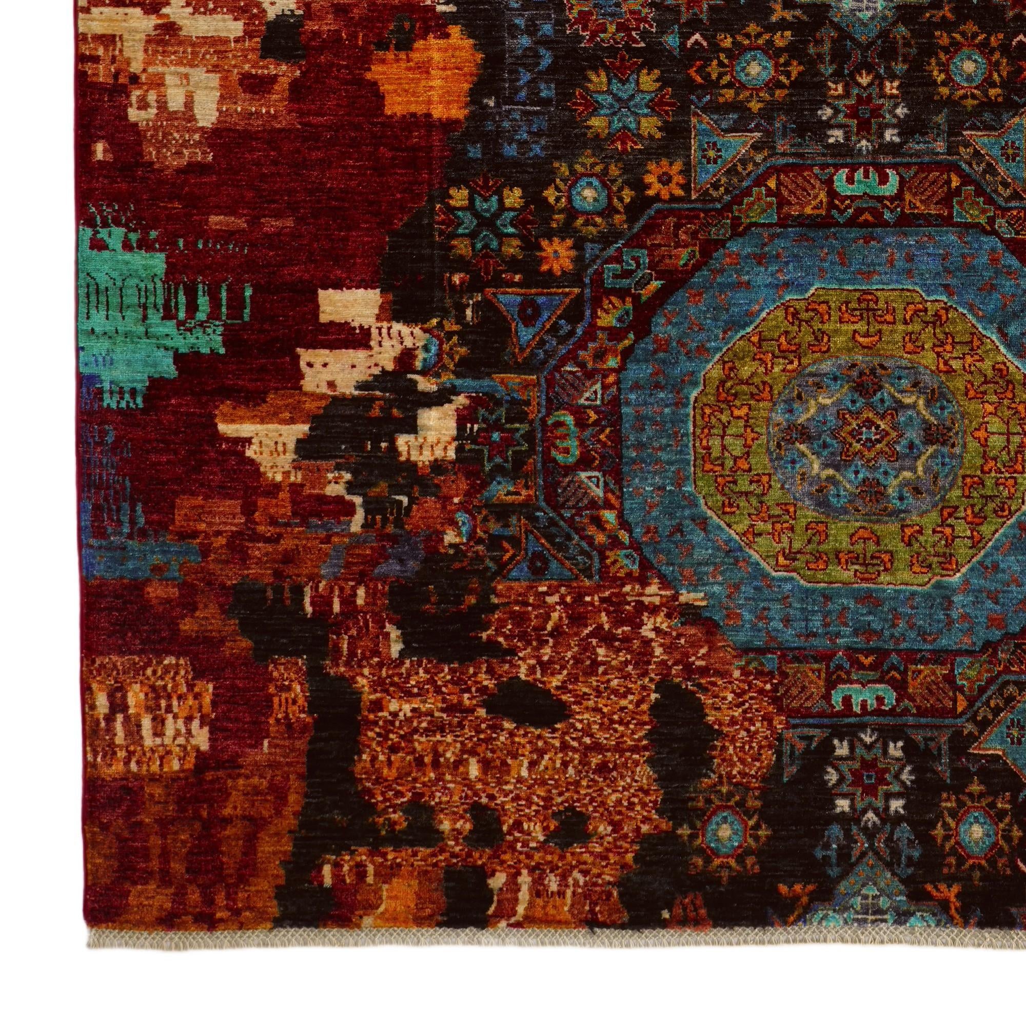 6' 8 x 9' 9 Hand Knotted Mamluk Ziegler Rug