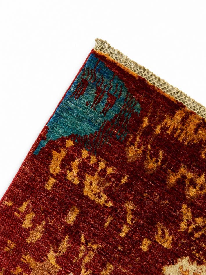 Detail image of 6' 8 x 9' 9 Hand Knotted Mamluk Ziegler Rug