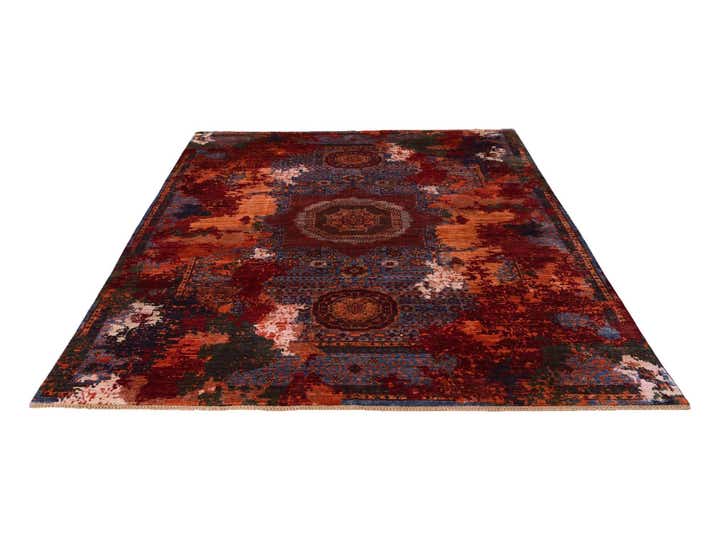 8' x 10' 4 Hand Knotted Mamluk Ziegler Rug