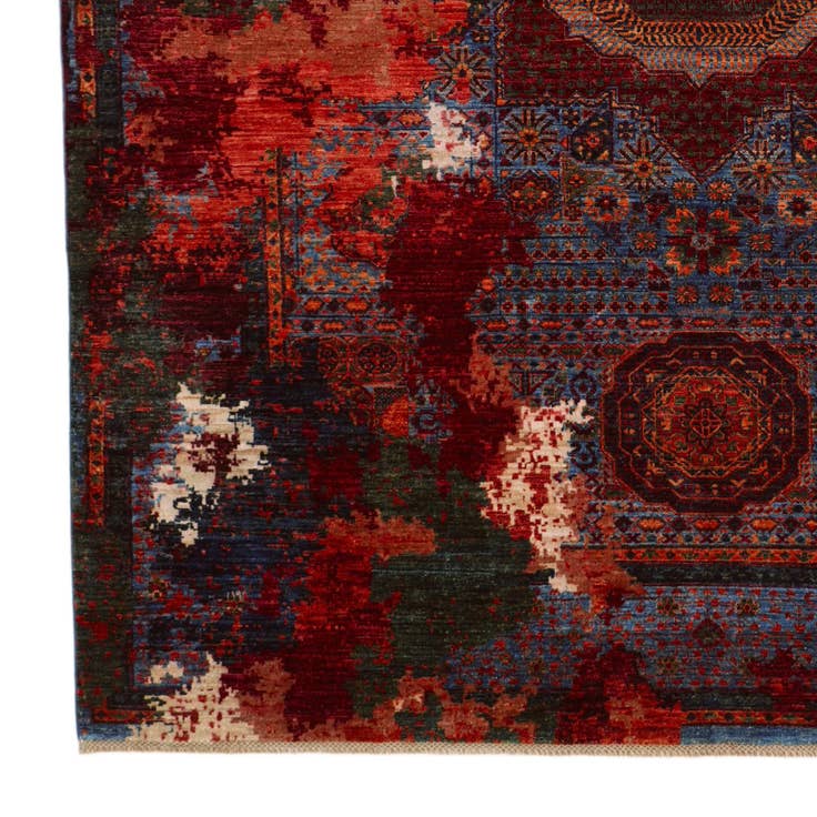 Detail image of 8' x 10' 4 Hand Knotted Mamluk Ziegler Rug