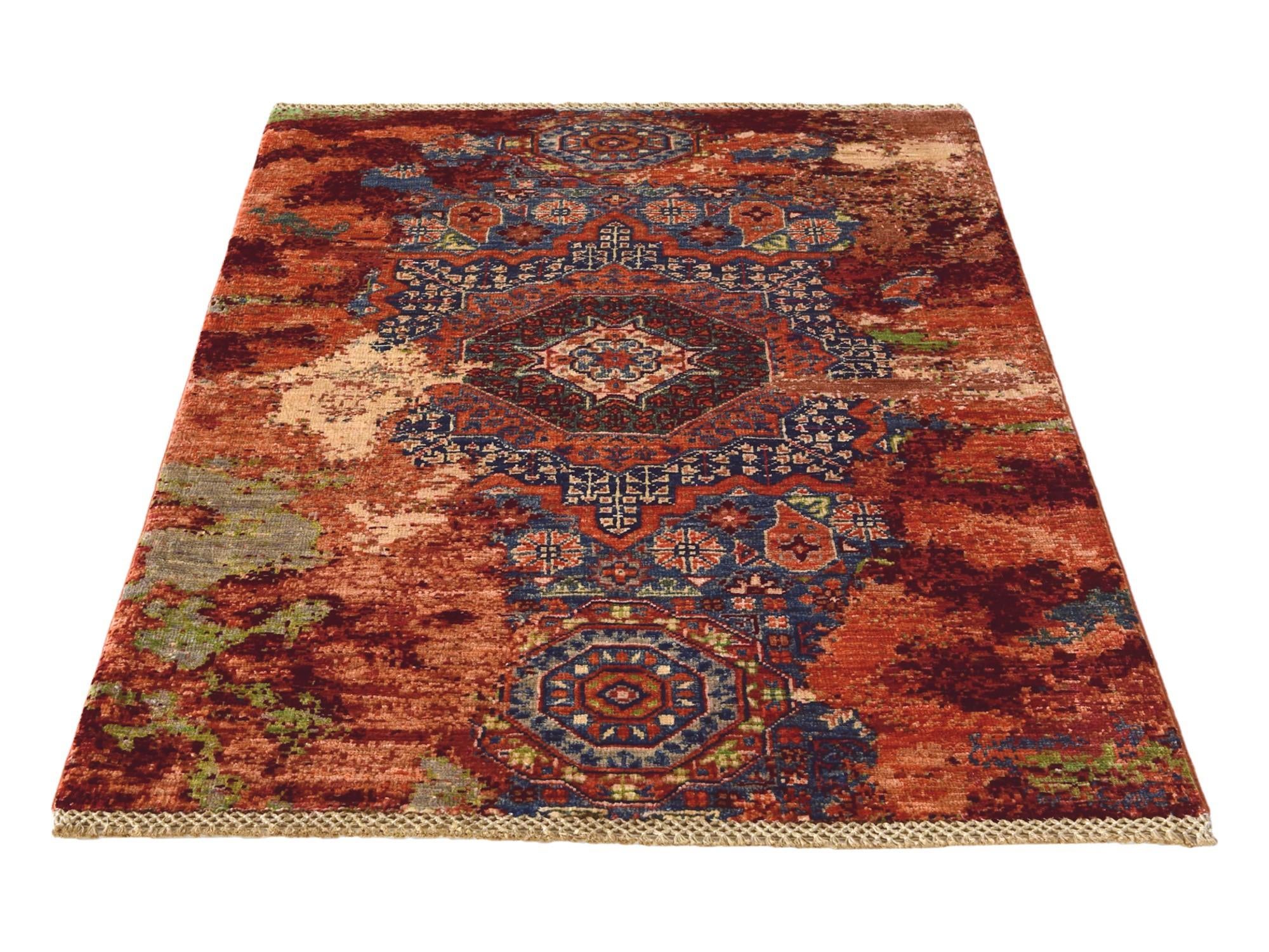 2' 10 x 4' Hand Knotted Mamluk Ziegler Rug
