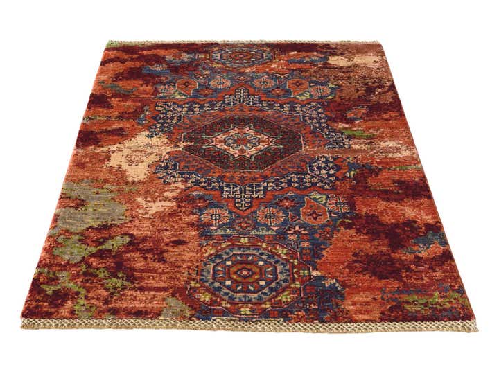2' 10 x 4' Hand Knotted Mamluk Ziegler Rug