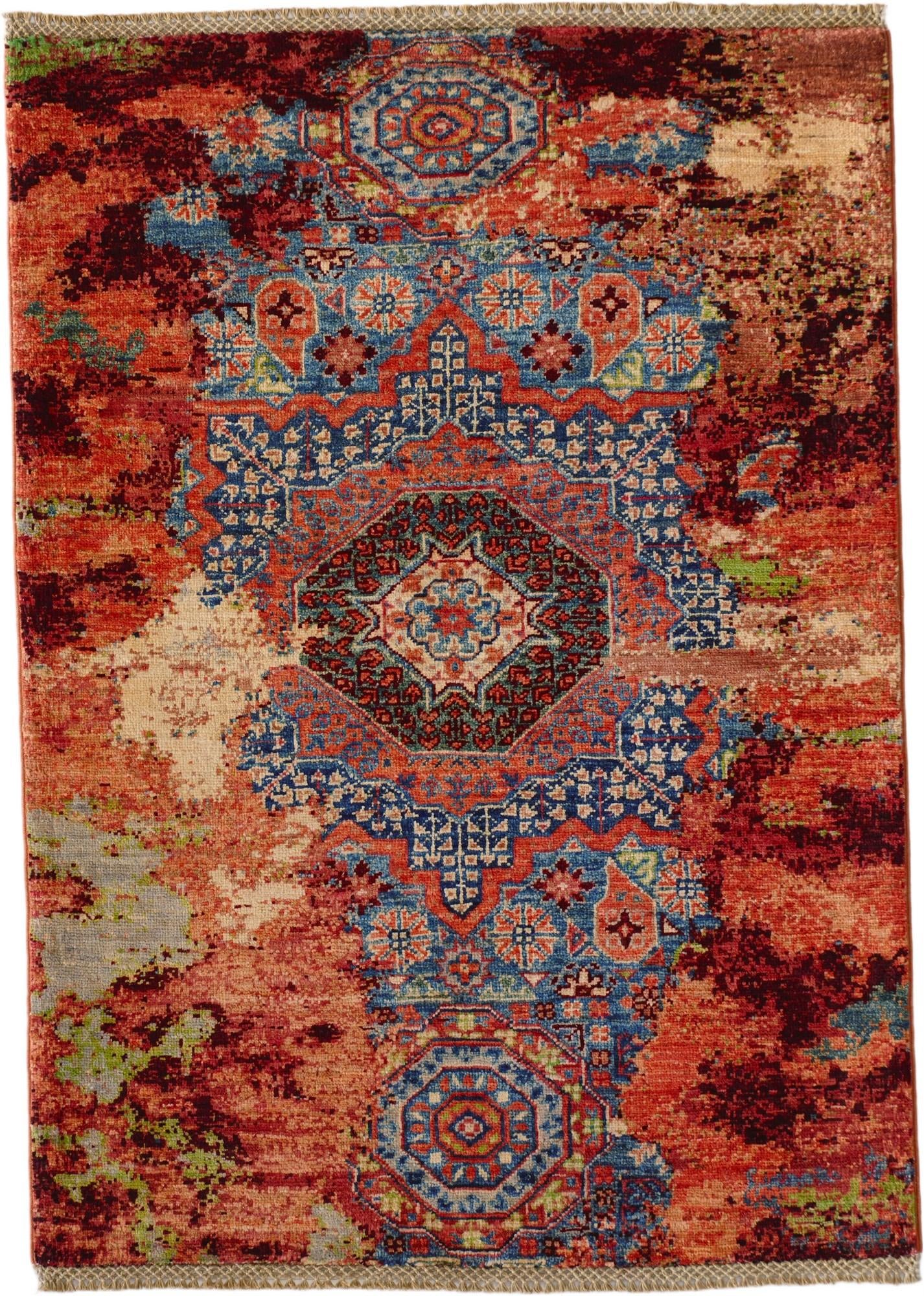 2' 10 x 4' Hand Knotted Mamluk Ziegler Rug