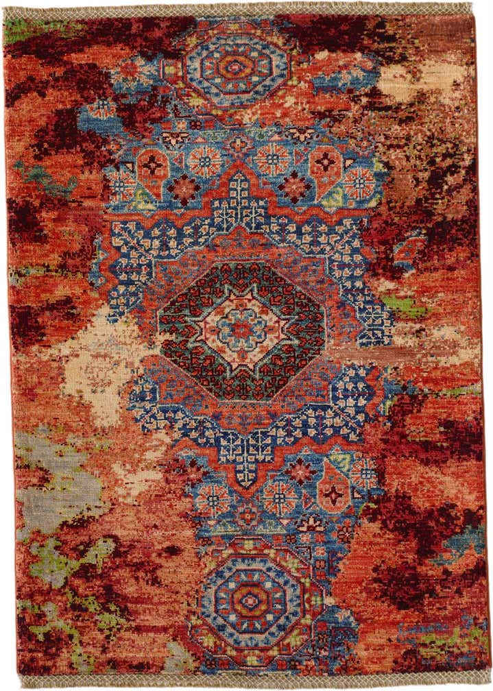 2' 10 x 4' Hand Knotted Mamluk Ziegler Rug