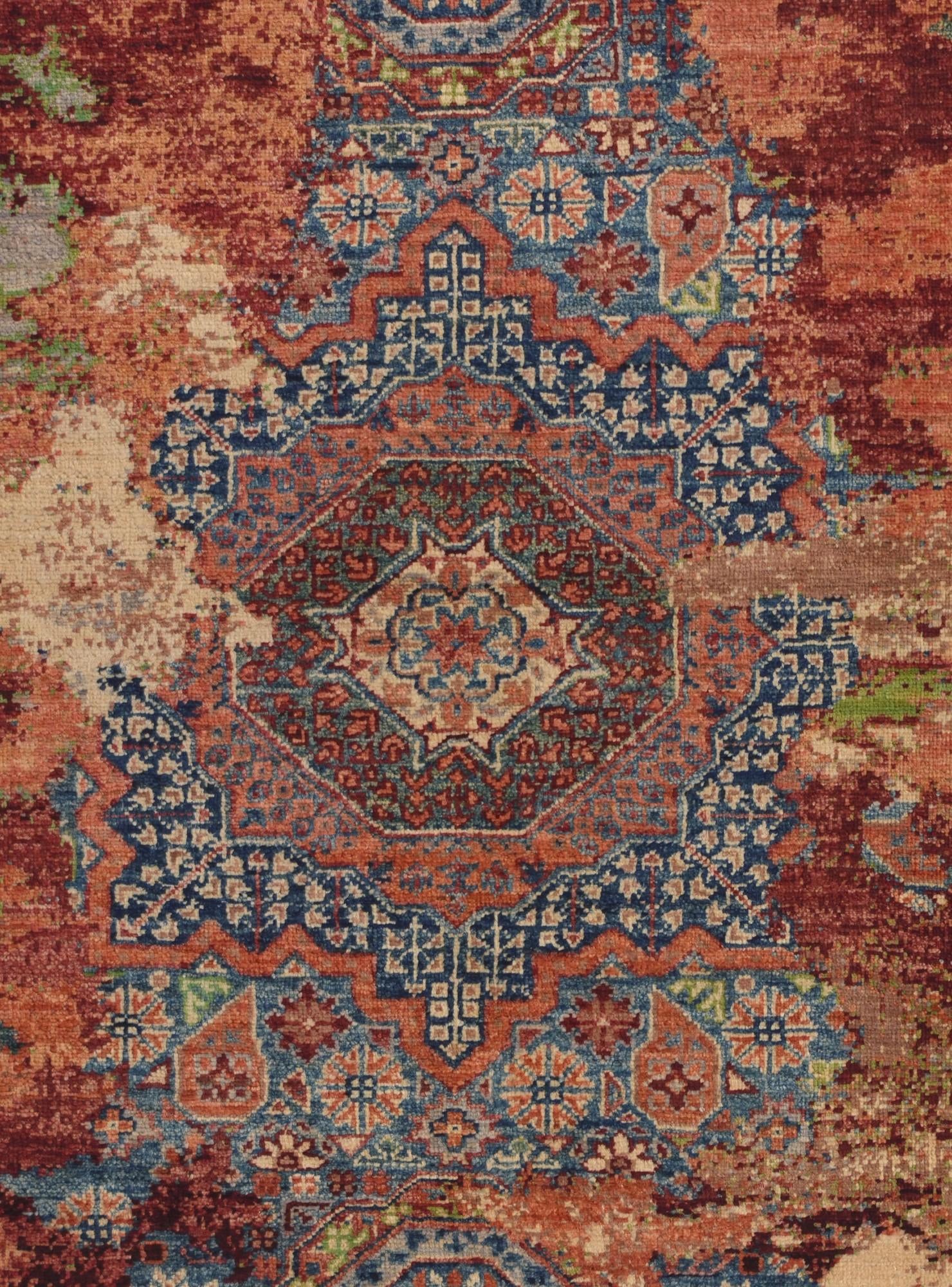 2' 11 x 4' Hand Knotted Mamluk Ziegler Rug