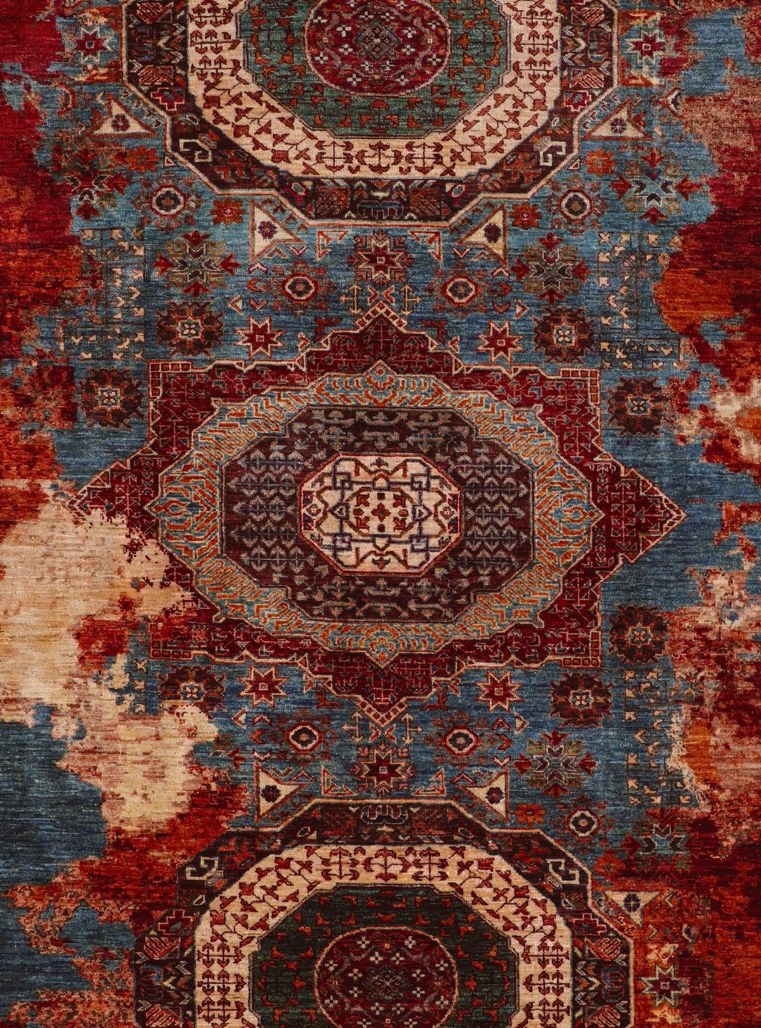 8' 6 x 9' 11 Hand Knotted Mamluk Ziegler Rug
