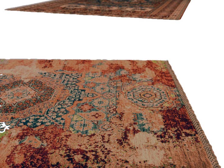Detail image of 2' 10 x 4' 1 Hand Knotted Mamluk Ziegler Rug