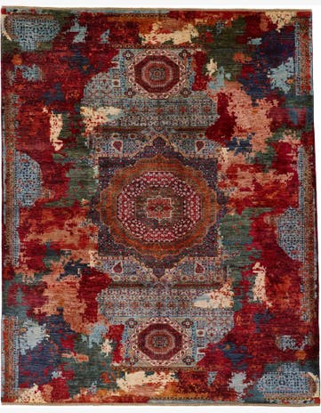 10' 4 x 12' 9 Hand Knotted Mamluk Ziegler Rug