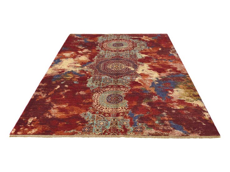 Detail image of 5' 9 x 8' 10 Hand Knotted Mamluk Ziegler Rug