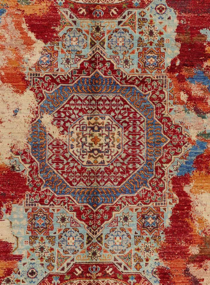 5' 9 x 8' 10 Hand Knotted Mamluk Ziegler Rug