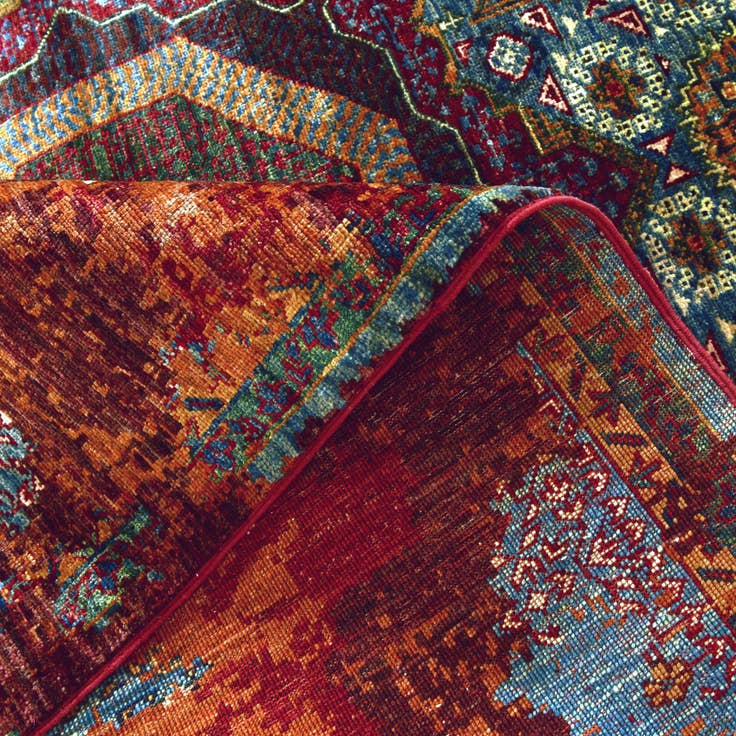Detail image of 5' 10 x 8' 2 Hand Knotted Mamluk Ziegler Rug