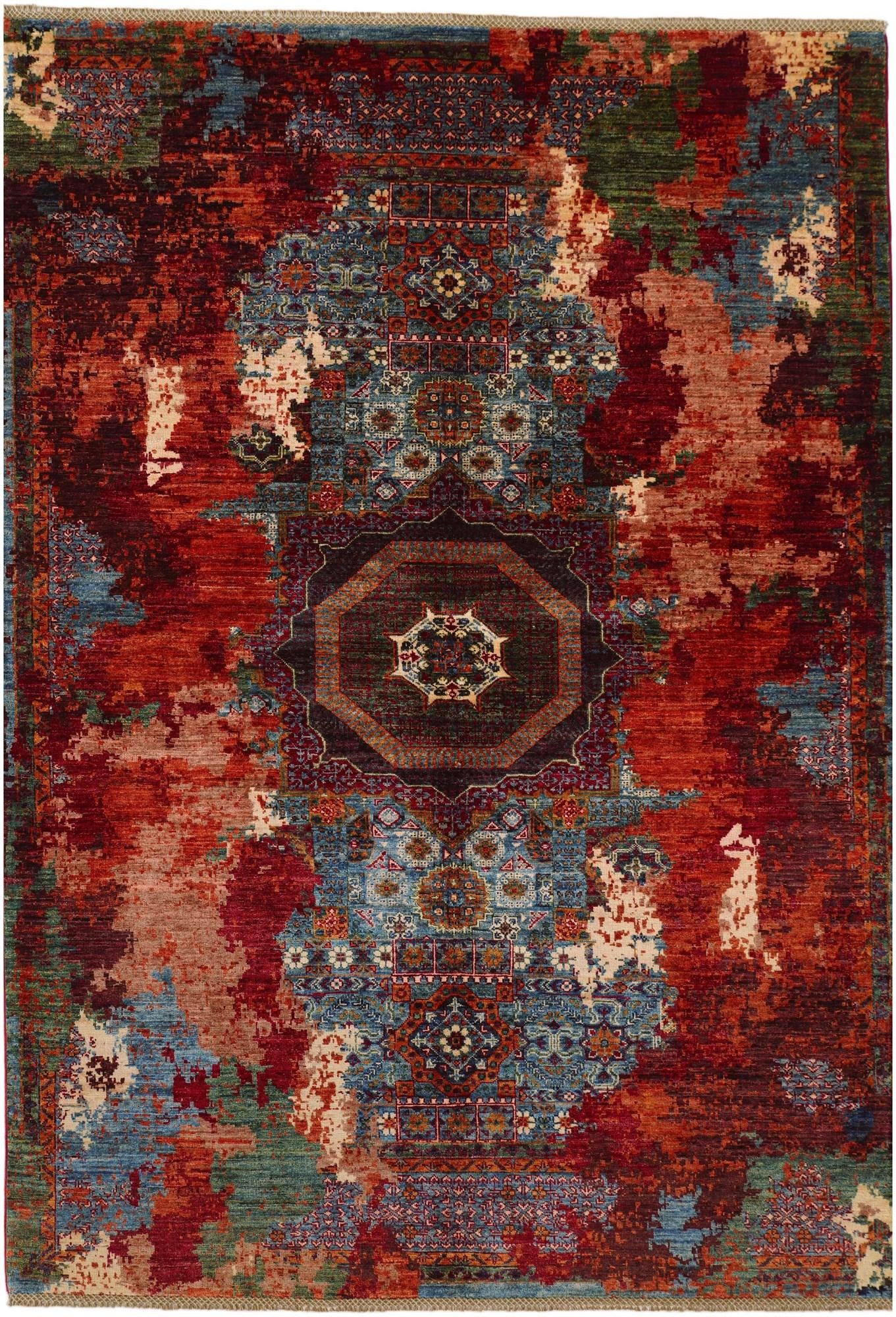 5' 10 x 8' 2 Hand Knotted Mamluk Ziegler Rug