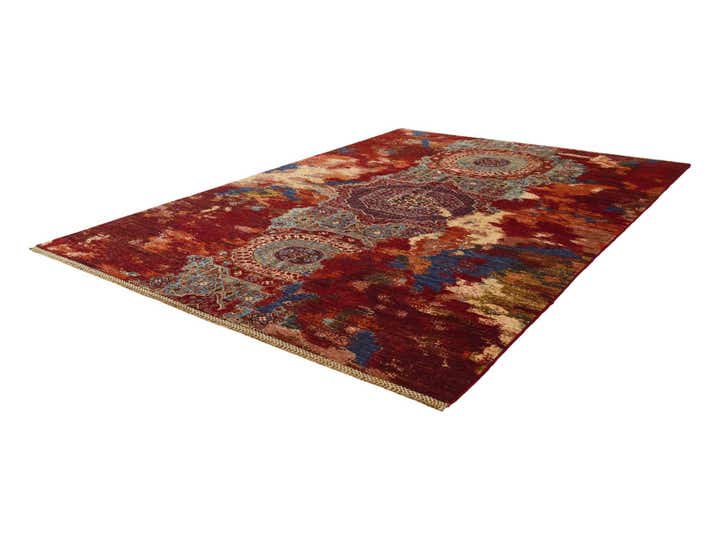 5' 10 x 8' 2 Hand Knotted Mamluk Ziegler Rug