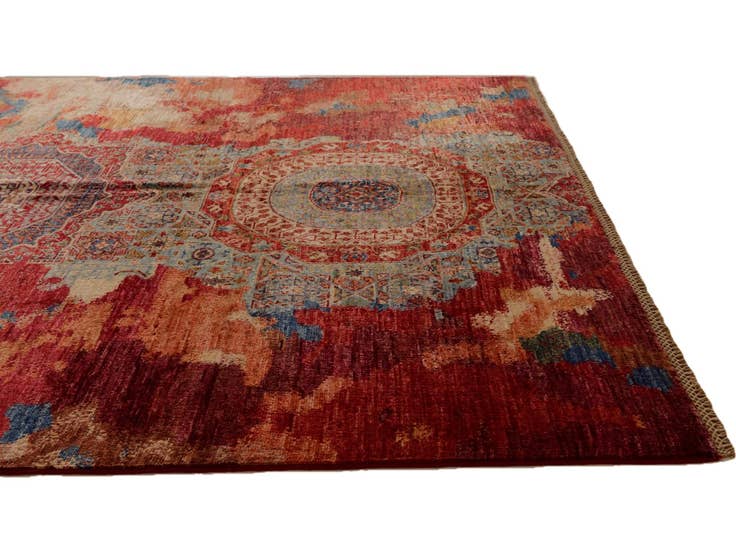 Detail image of 5' 10 x 8' 2 Hand Knotted Mamluk Ziegler Rug