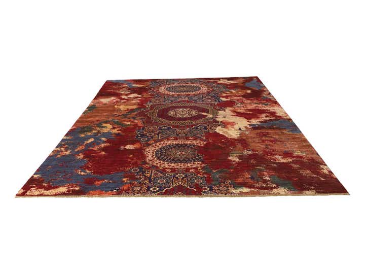 9' 8 x 12' 8 Hand Knotted Mamluk Ziegler Rug