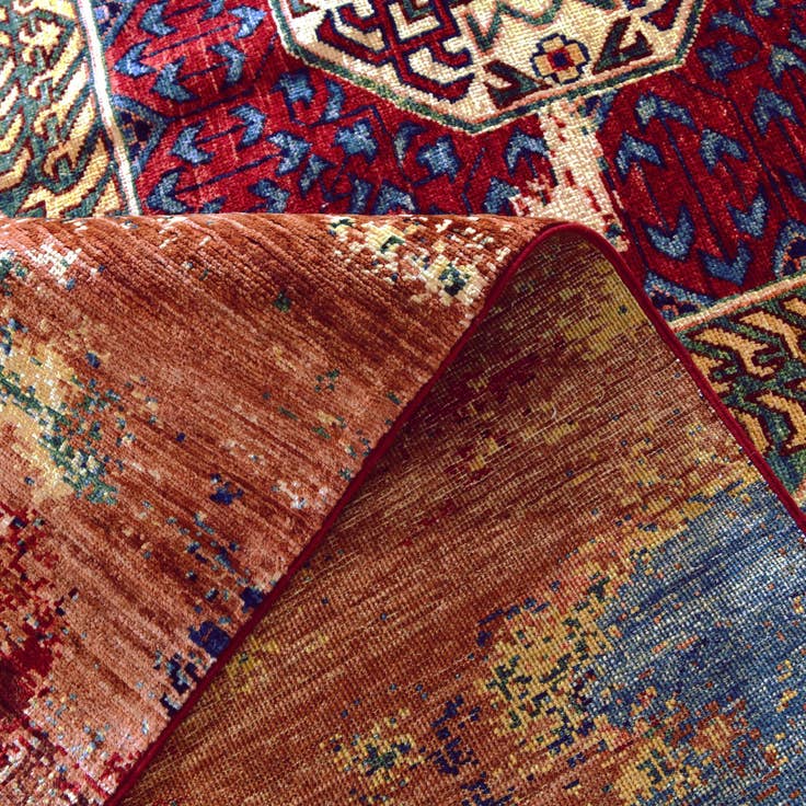 Detail image of 9' 8 x 12' 8 Hand Knotted Mamluk Ziegler Rug