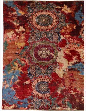 9' 8 x 12' 8 Hand Knotted Mamluk Ziegler Rug