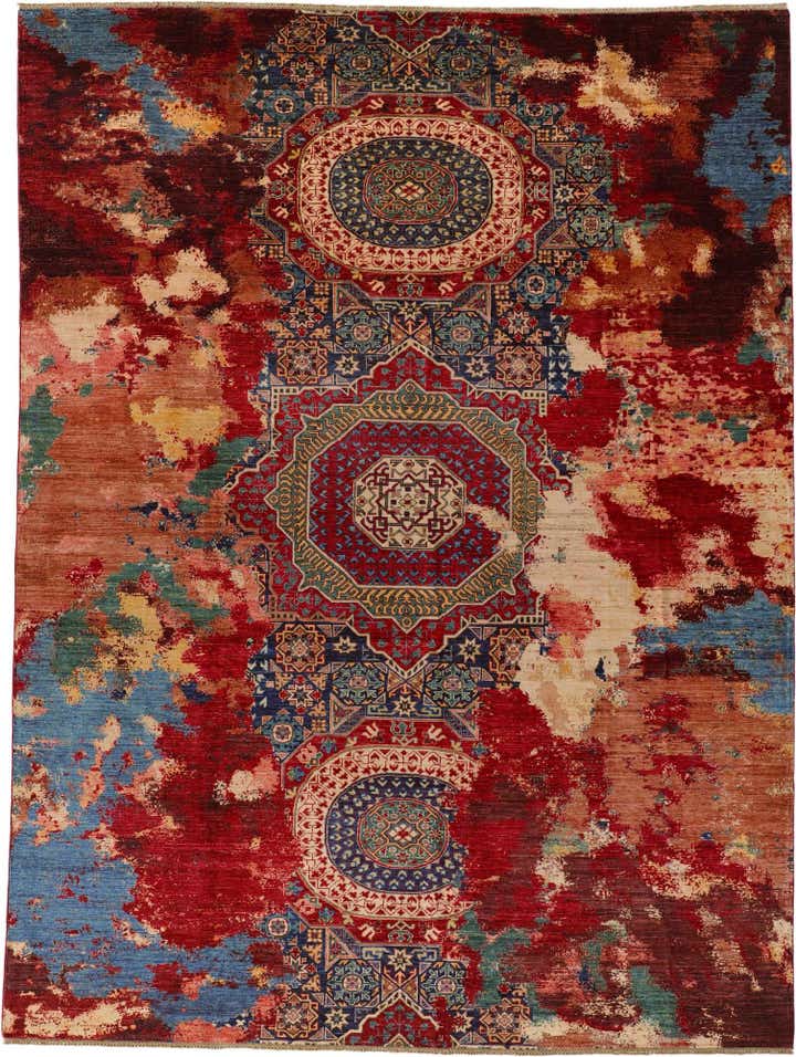 9' 8 x 12' 8 Hand Knotted Mamluk Ziegler Rug