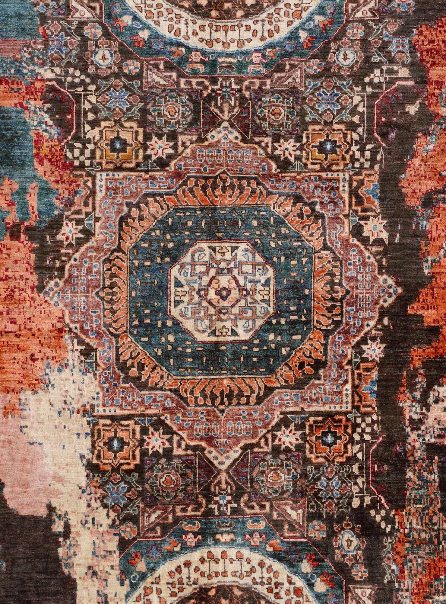 5' 6 x 8' 2 Hand Knotted Mamluk Ziegler Rug