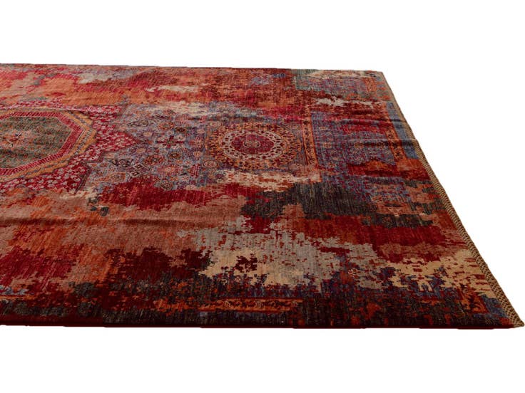 Detail image of 7' 2 x 10' 6 Hand Knotted Mamluk Ziegler Rug