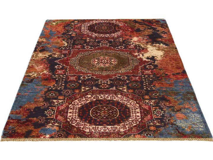 4' 4 x 6' 5 Hand Knotted Mamluk Ziegler Rug