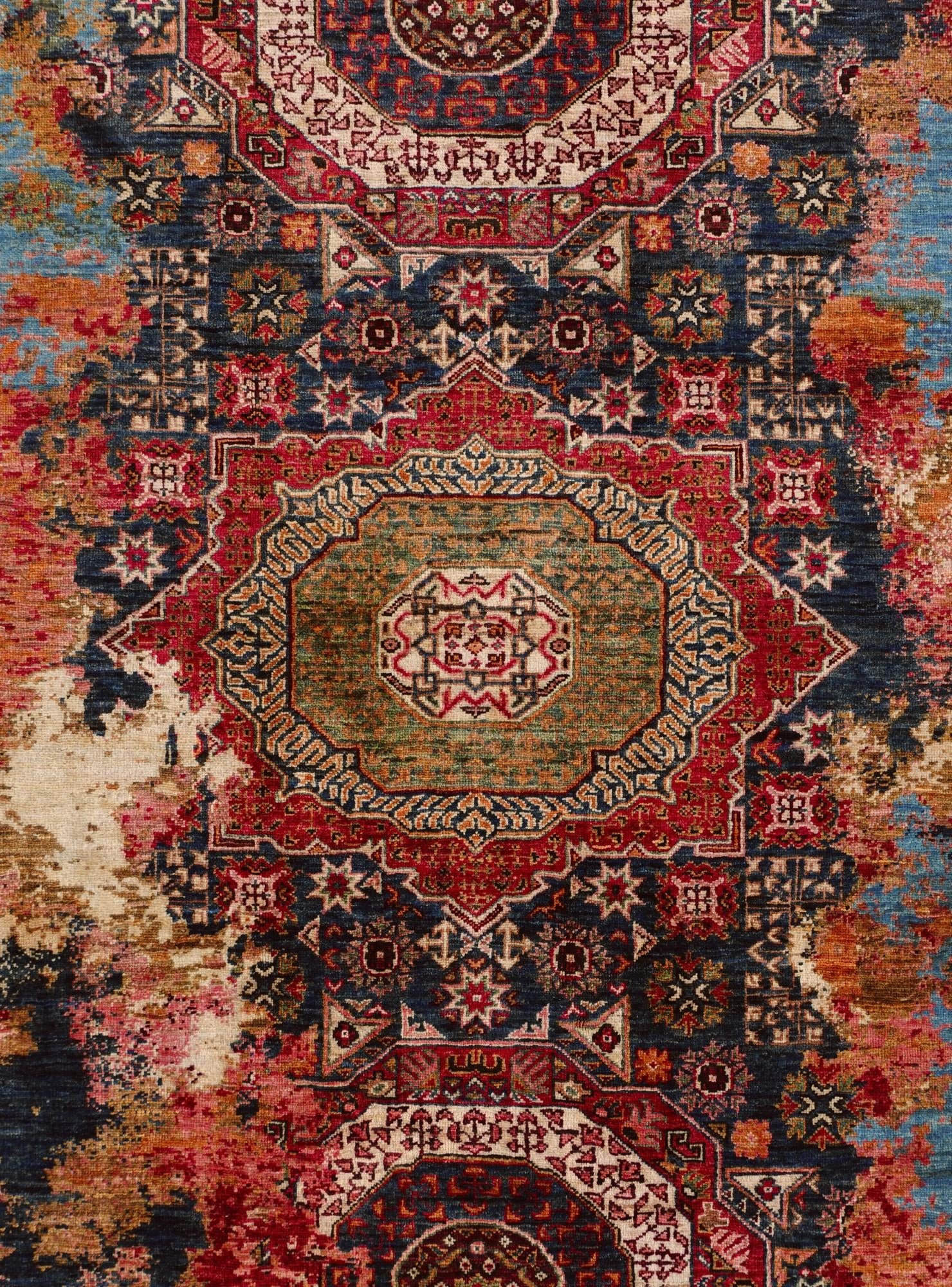 4' 4 x 6' 5 Hand Knotted Mamluk Ziegler Rug