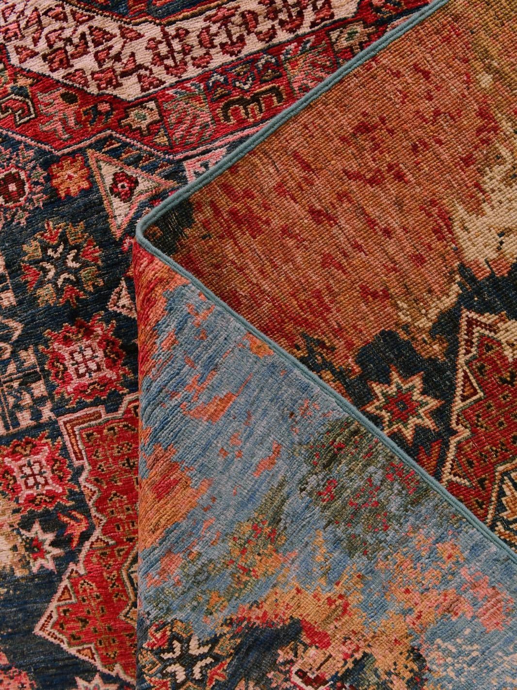 130cm x 195cm Hand Knotted Mamluk Ziegler Rug