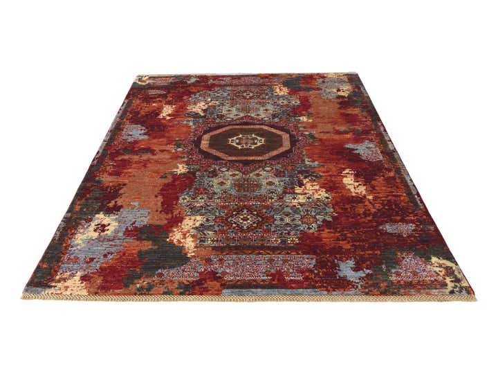 5' 9 x 7' 10 Hand Knotted Mamluk Ziegler Rug