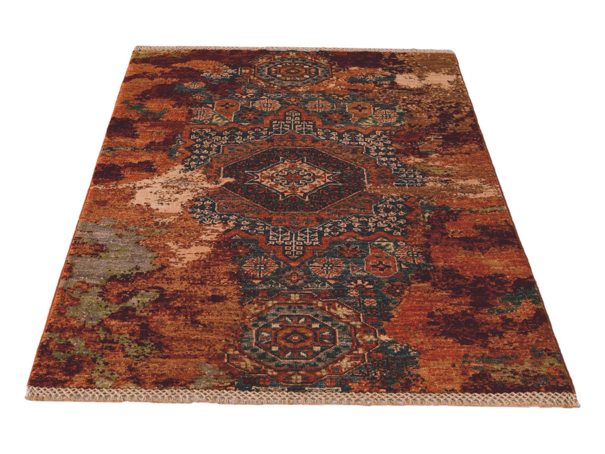 2' 10 x 4' Hand Knotted Mamluk Ziegler Rug