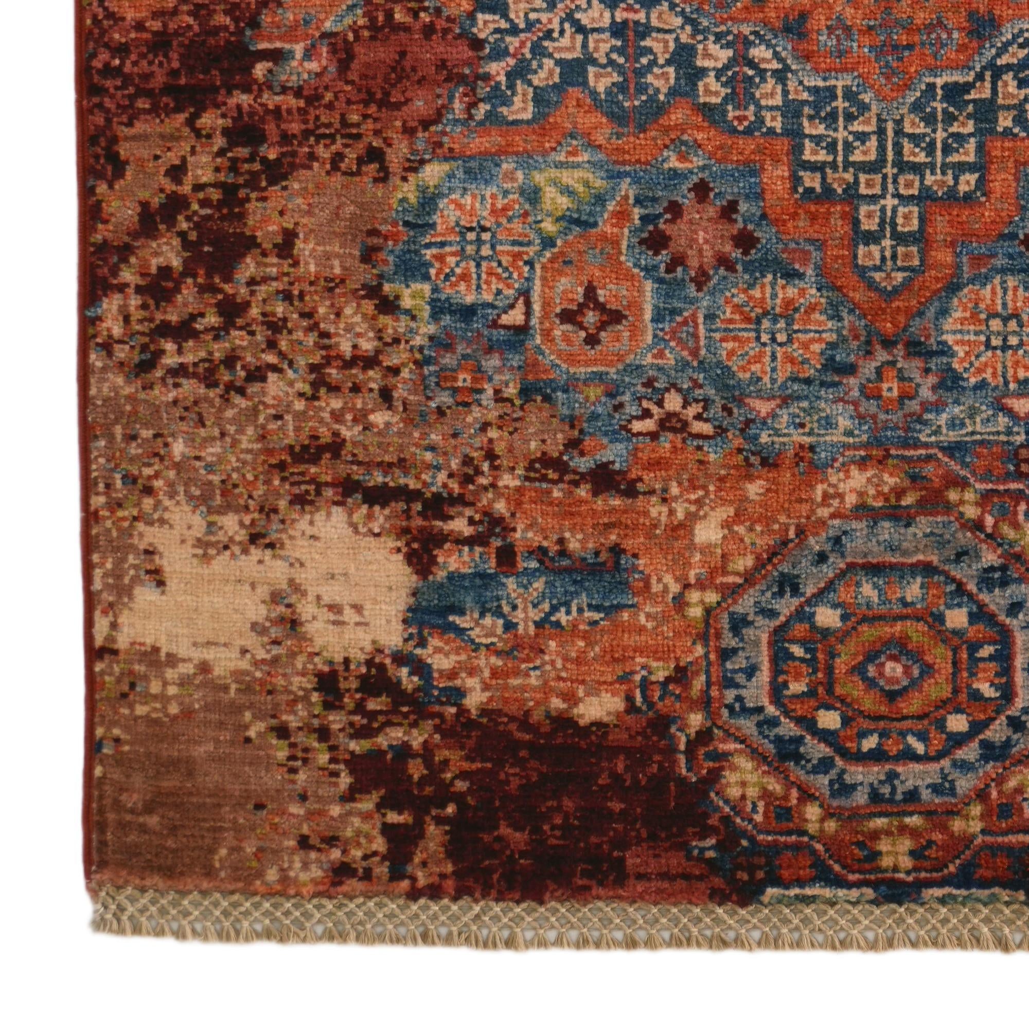 2' 10 x 4' Hand Knotted Mamluk Ziegler Rug