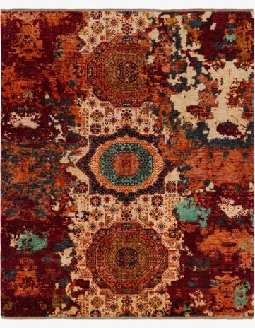 8' 3 x 9' 10 Hand Knotted Mamluk Ziegler Rug