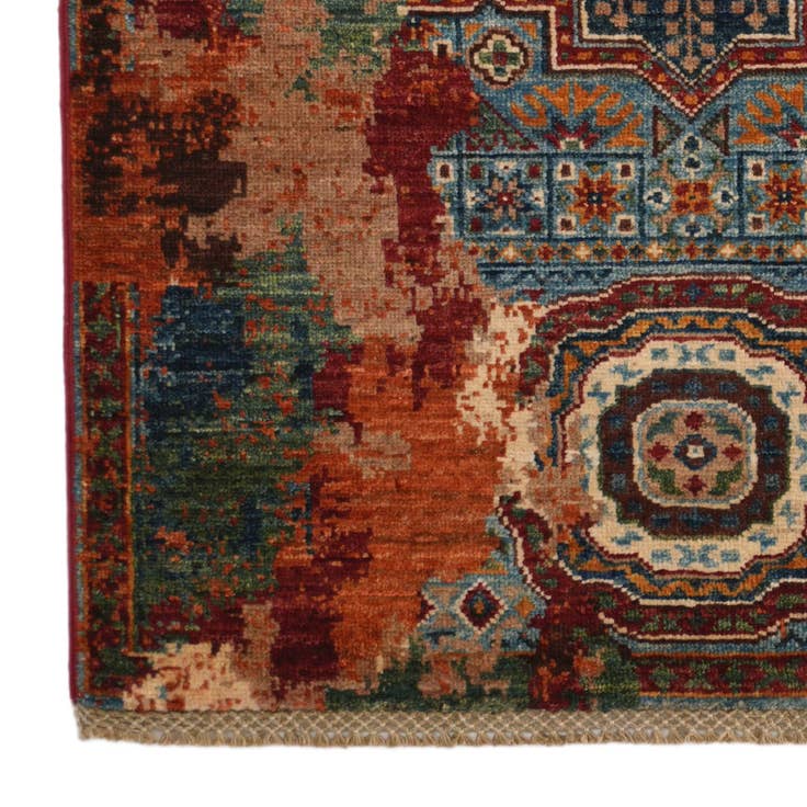 Detail image of 2' 9 x 4' 3 Hand Knotted Mamluk Ziegler Rug