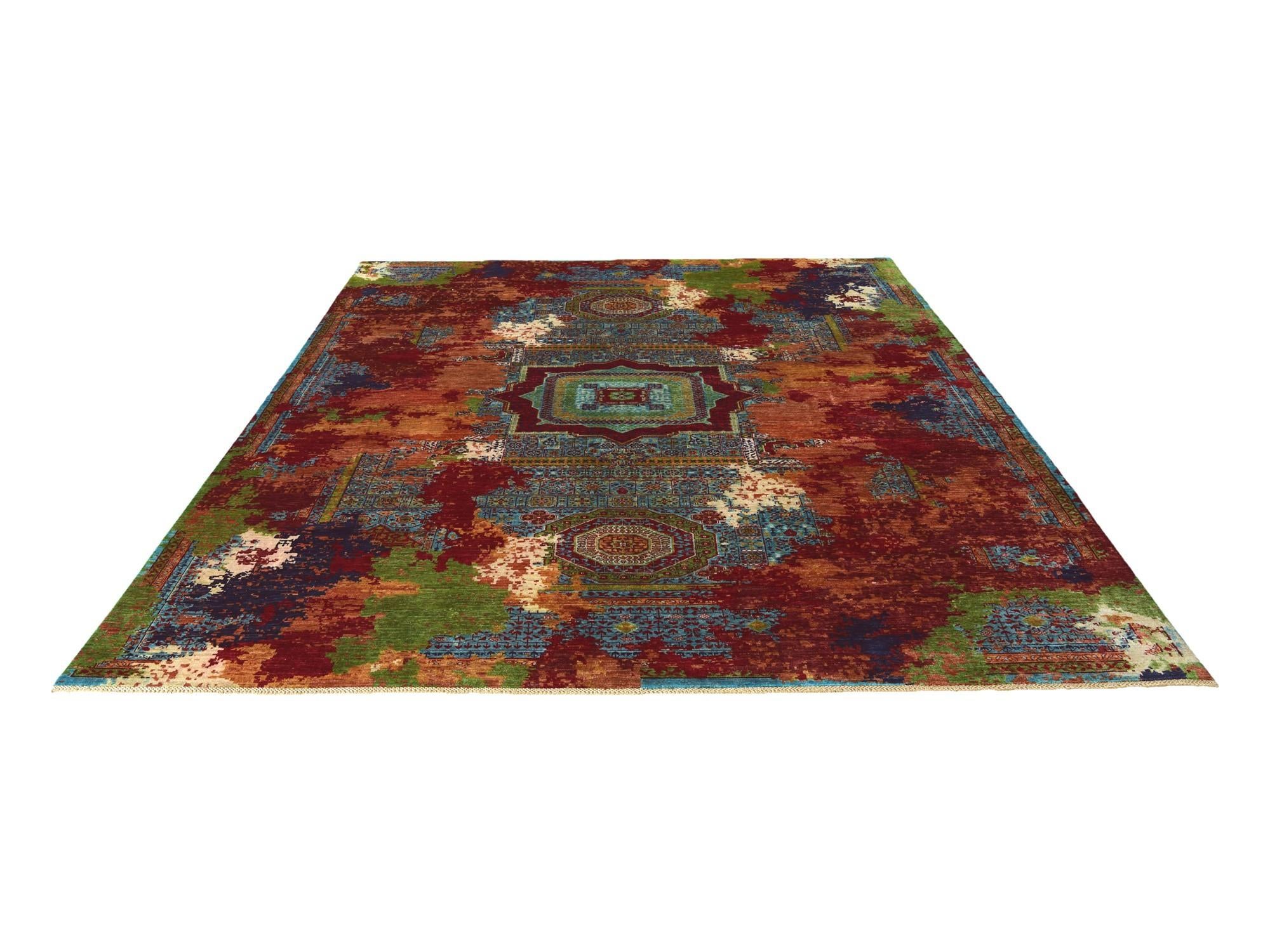10' 1 x 13' 5 Hand Knotted Mamluk Ziegler Rug