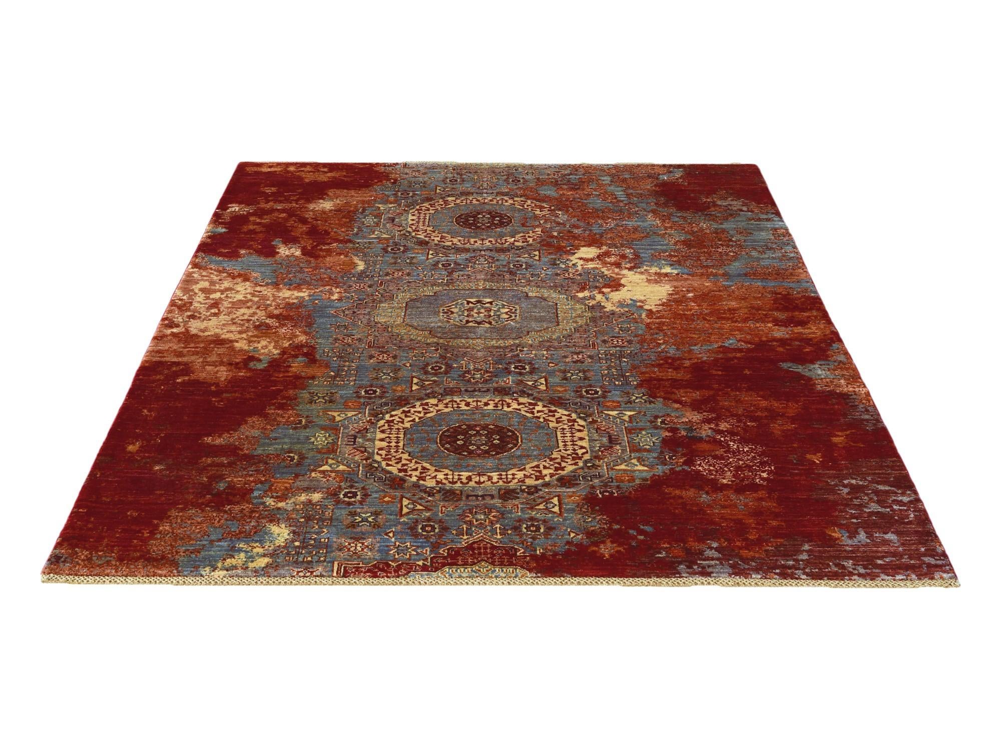 5' 10 x 8' Hand Knotted Mamluk Ziegler Rug