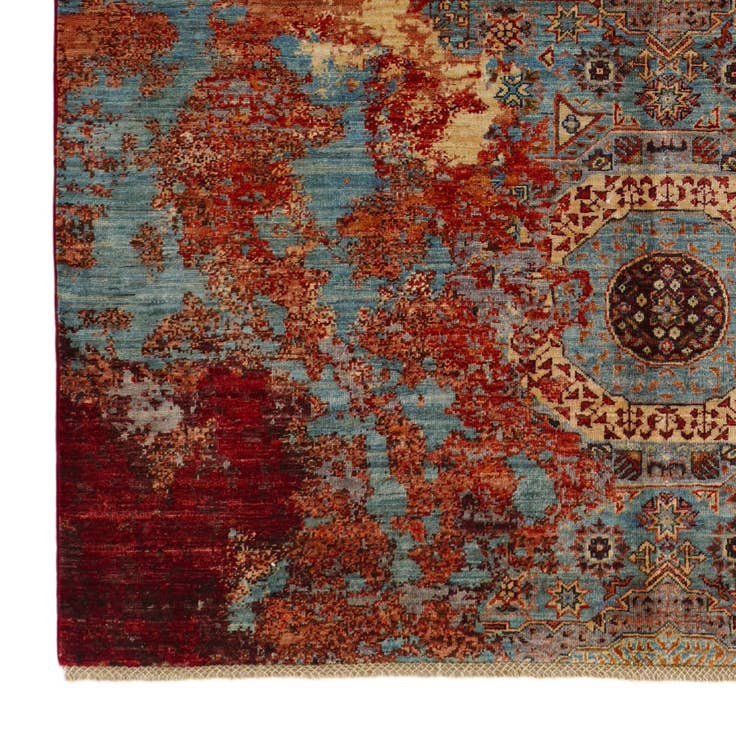 Detail image of 5' 10 x 8' Hand Knotted Mamluk Ziegler Rug