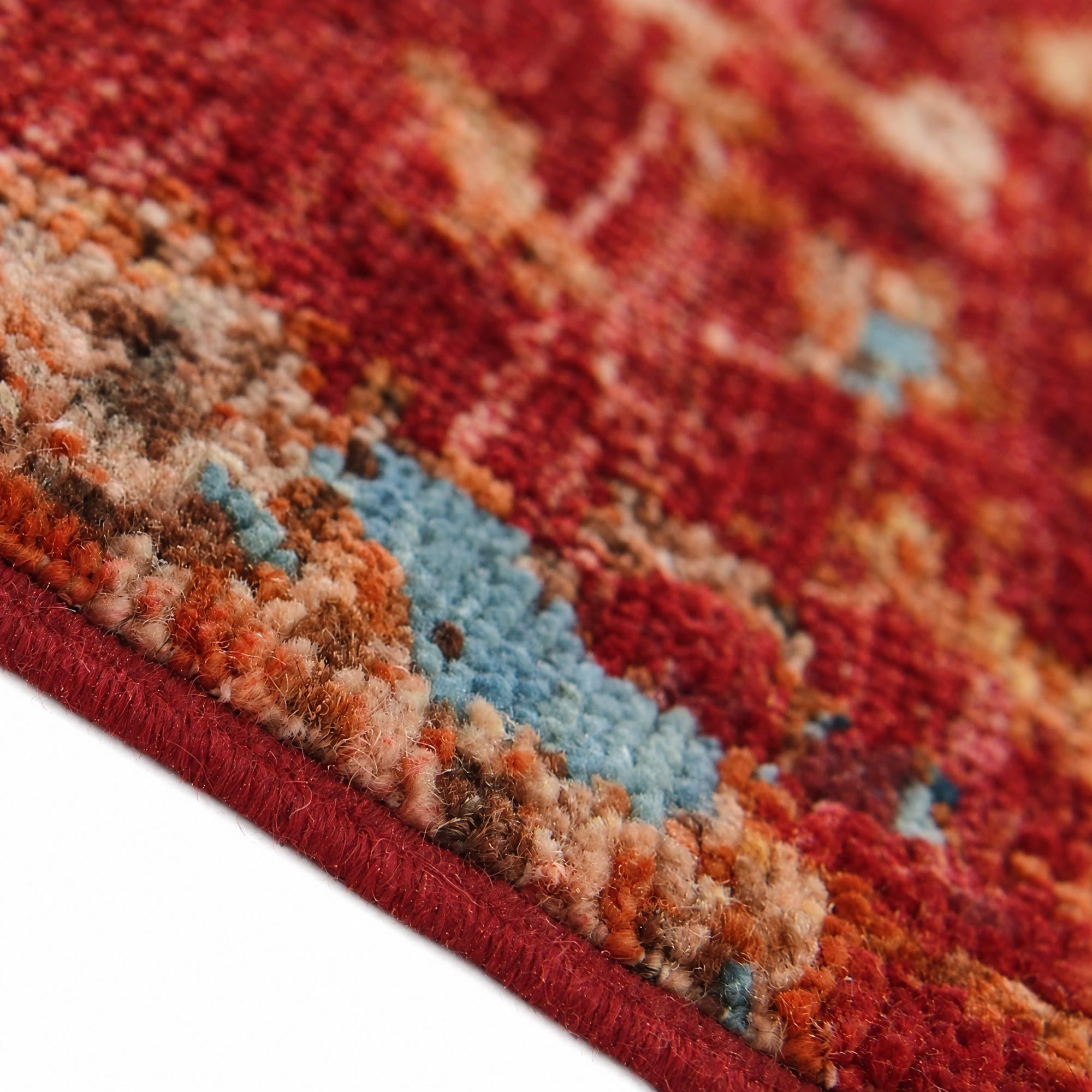 175cm x 245cm Hand Knotted Mamluk Ziegler Rug