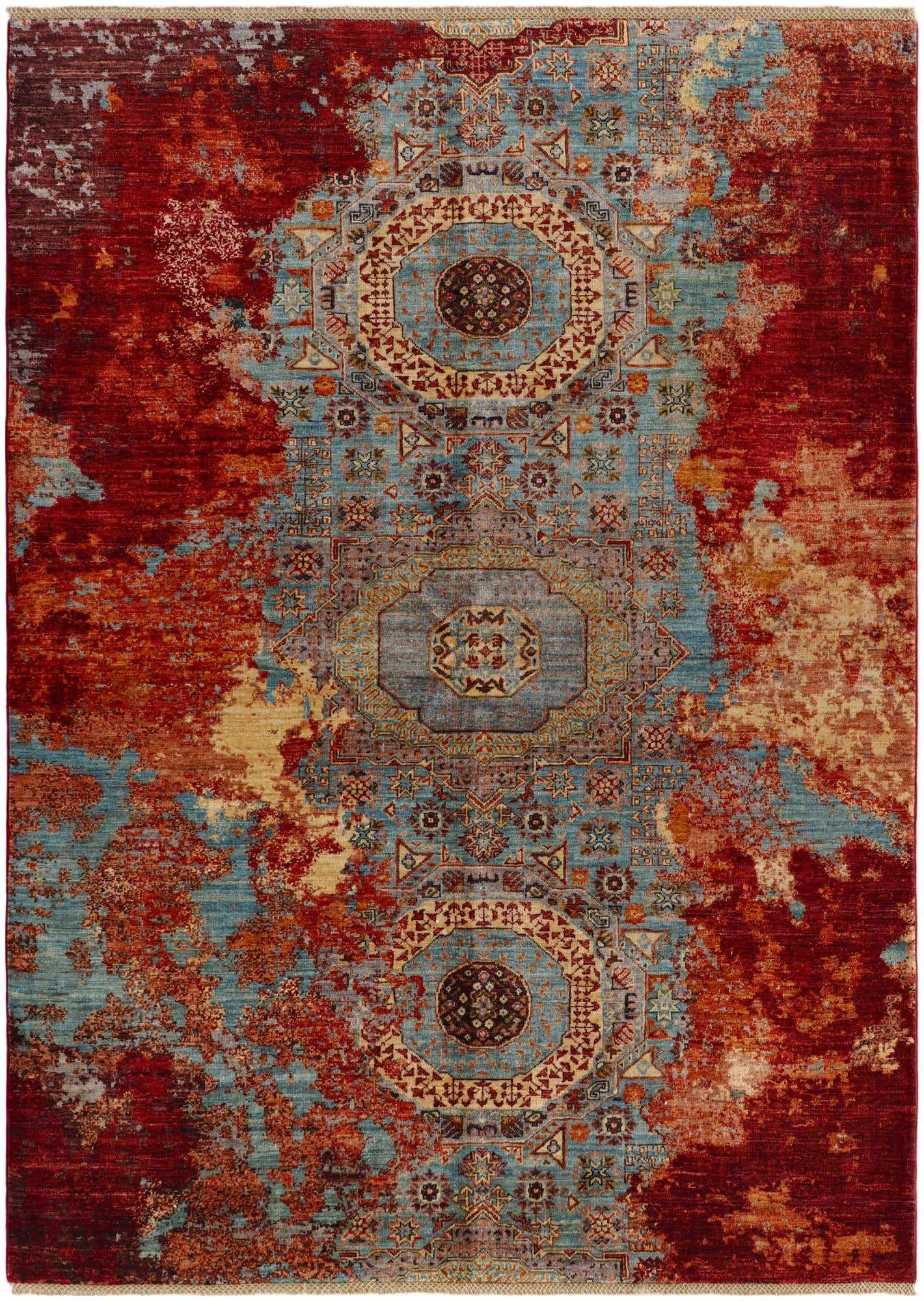 5' 10 x 8' Hand Knotted Mamluk Ziegler Rug