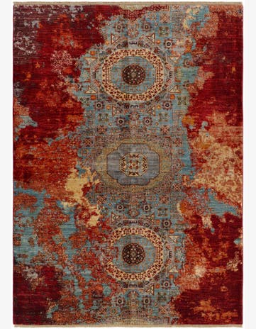 5' 10 x 8' Hand Knotted Mamluk Ziegler Rug