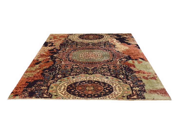 Detail image of 8' x 10' 2 Hand Knotted Mamluk Ziegler Rug