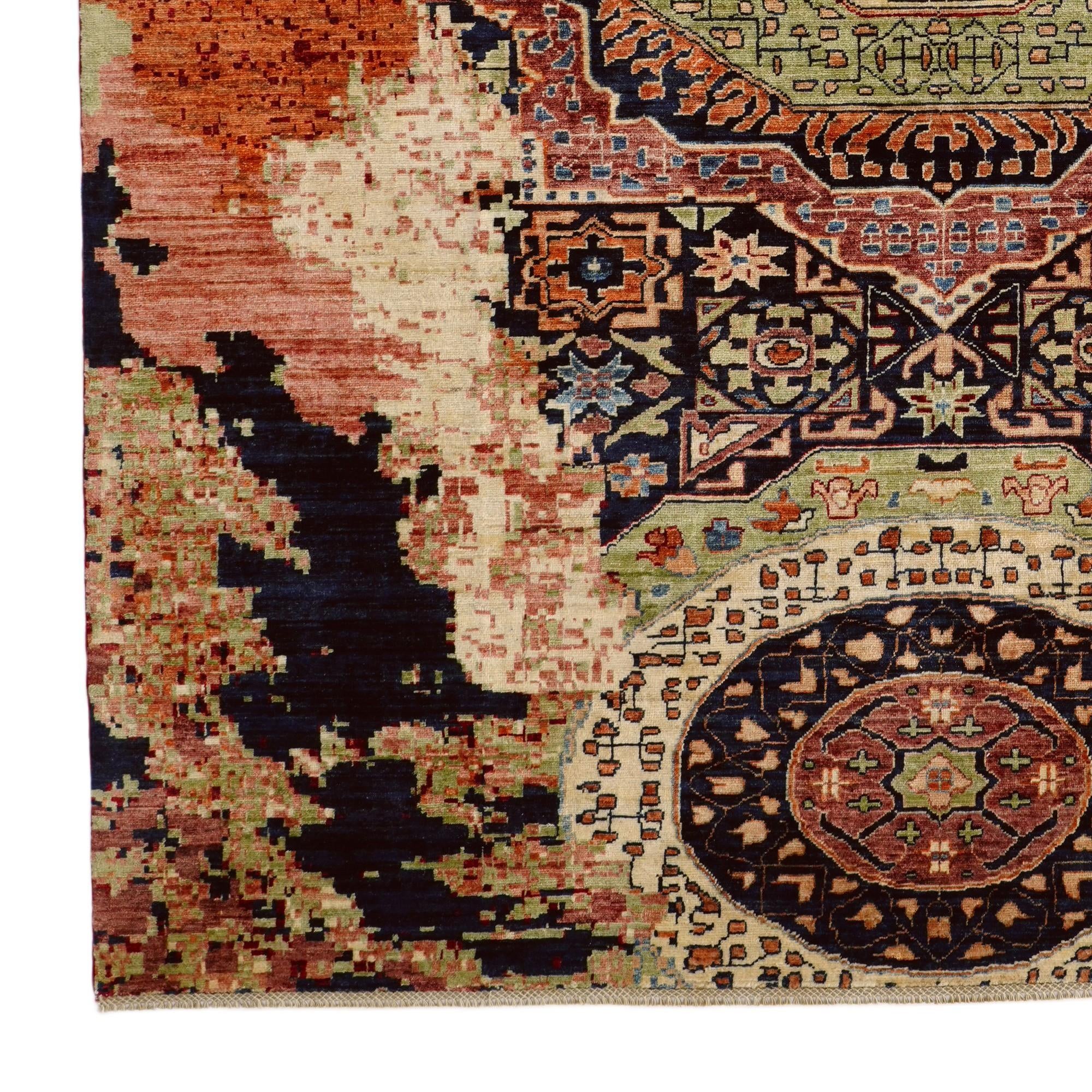 8' x 10' 2 Hand Knotted Mamluk Ziegler Rug