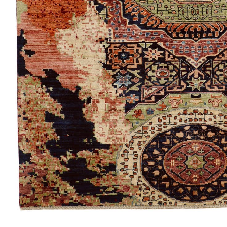 Detail image of 8' x 10' 2 Hand Knotted Mamluk Ziegler Rug