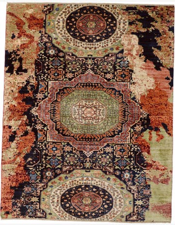 8' x 10' 2 Hand Knotted Mamluk Ziegler Rug