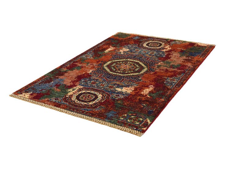 Detail image of 2' 10 x 4' 3 Hand Knotted Mamluk Ziegler Rug