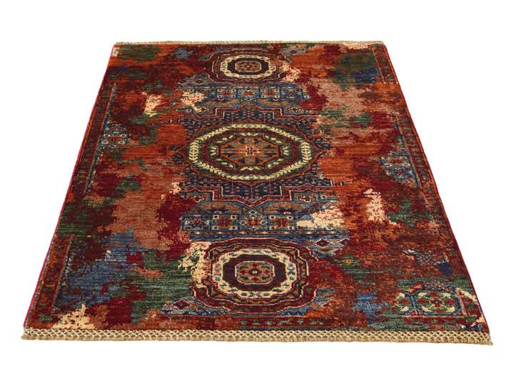 2' 10 x 4' 3 Hand Knotted Mamluk Ziegler Rug