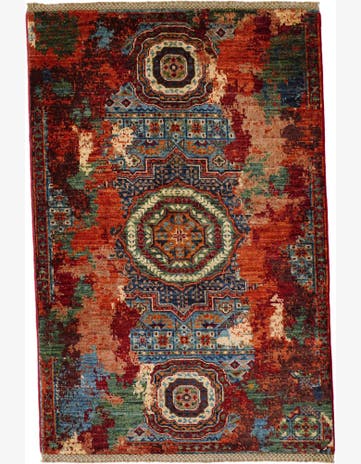 2' 10 x 4' 3 Hand Knotted Mamluk Ziegler Rug