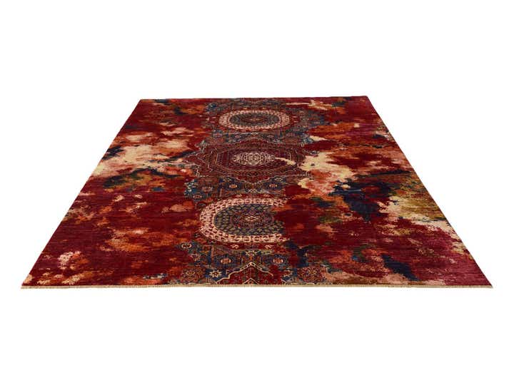 9' x 12' Hand Knotted Mamluk Ziegler Rug
