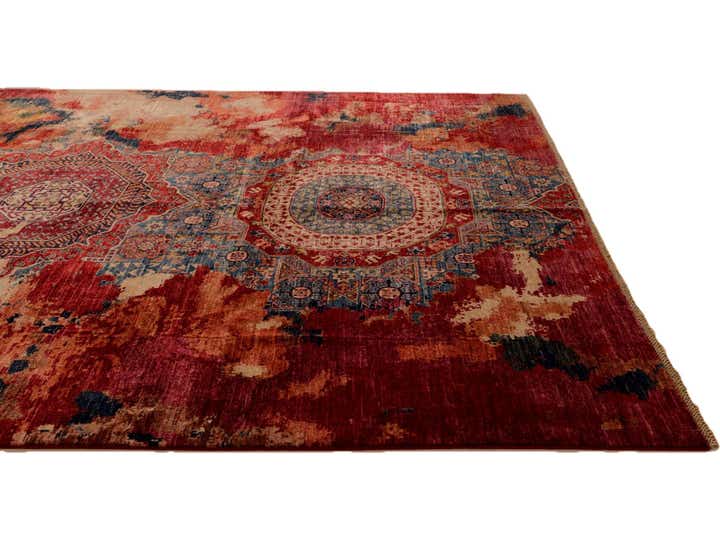 9' x 12' Hand Knotted Mamluk Ziegler Rug