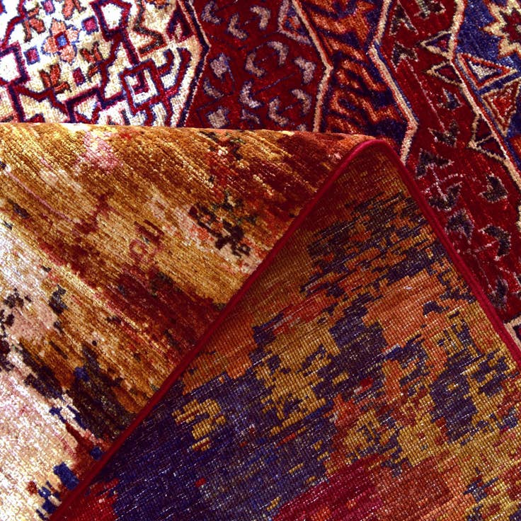 Detail image of 9' x 12' Hand Knotted Mamluk Ziegler Rug