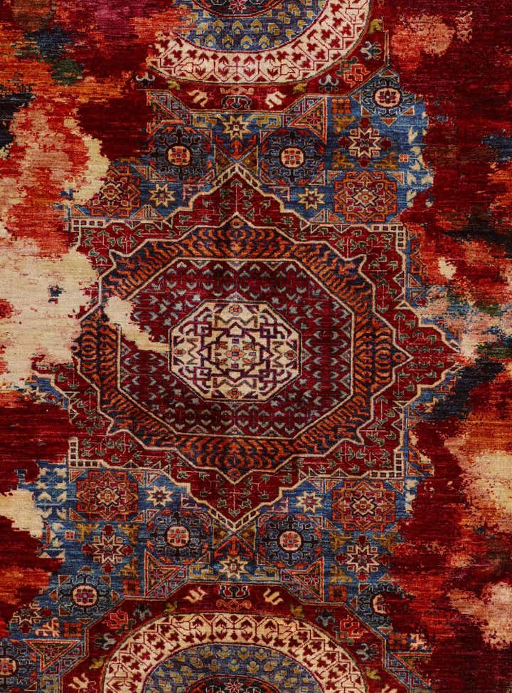 9' x 12' Hand Knotted Mamluk Ziegler Rug